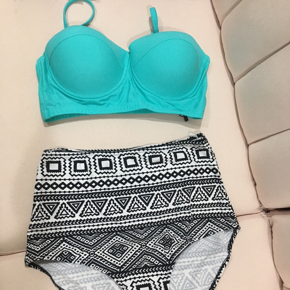 Unique and classic 2 piece women’s swimming suite